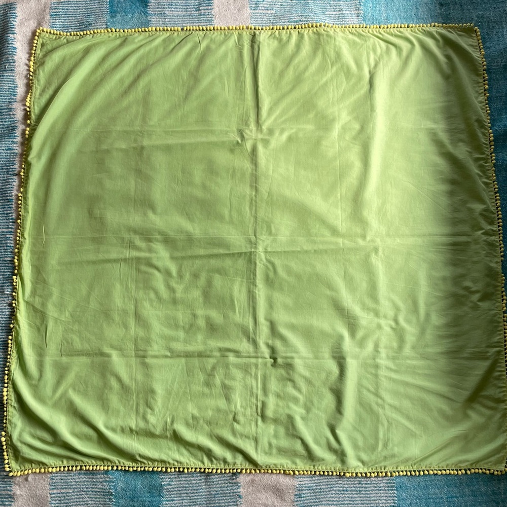 🦋HP🦋Kate Spade Pom Pom Square Scarf/Shawl - Picture 8 of 8